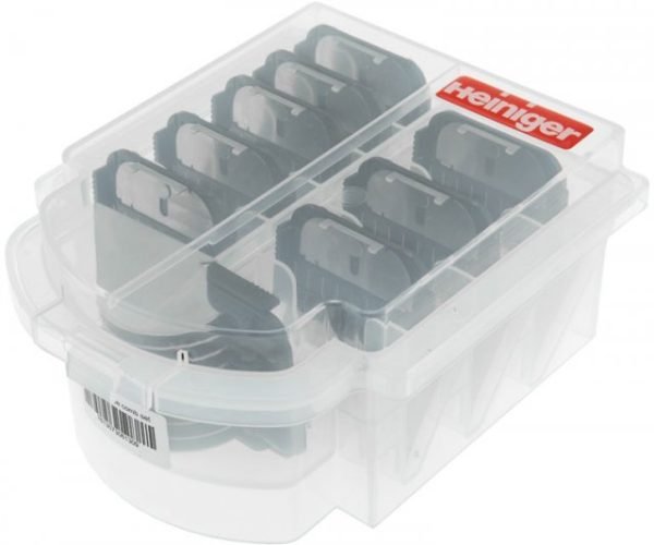 Heiniger Snap On Stainless Steel 9 Piece Attachment Combs